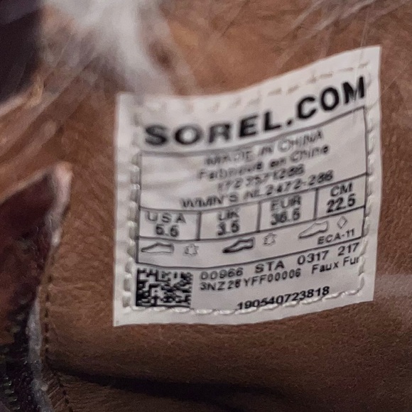 Sorel Park City Short Wedge Boots Fur Trim Sz 5.5 NEW - Picture 8 of 11